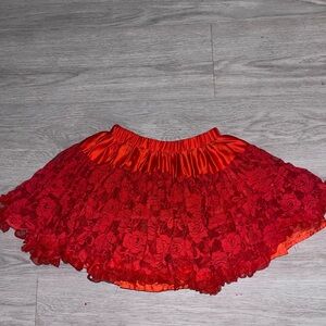 Kids Disney red ruffle tutu 5-6